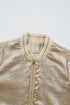 Metallic Finish Zip Up Casual Baseball Jacket