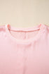 Metallic Gloss Satin Short Batwing Sleeve Top
