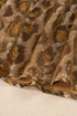 Metallic Leopard Print Dolman Sleeve Button Down Shirt