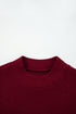 Metallic Thread Ribbed Knit Slim Fit Top