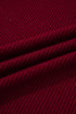 Metallic Thread Ribbed Knit Slim Fit Top