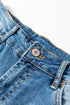 Mid Rise Distressed Wide Leg Stretch Denim Jeans
