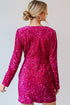 Midnight Glamour Velvet Sequin Wrap Dress