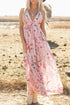 Midnight Jasmine Pleated Maxi Dress