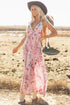 Midnight Jasmine Pleated Maxi Dress