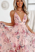 Midnight Jasmine Pleated Maxi Dress