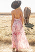 Midnight Jasmine Pleated Maxi Dress