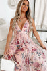 Midnight Jasmine Pleated Maxi Dress