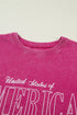 Mineral Wash America Graphic Pure Cotton Tee