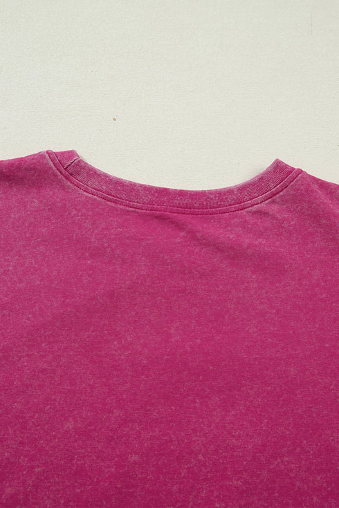 Mineral Wash America Graphic Pure Cotton Tee