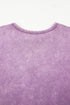 Mineral Wash Bow Applique Crewneck Sweatshirt