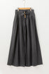 Mineral Wash Button Fly Wide Leg Denim Jeans