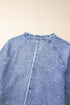 Mineral Wash Button Up Raw Hem Denim Mini Dress