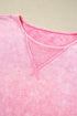 Mineral Wash Exposed Seam Drop Shoulder Oversized Tee
