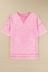 Mineral Wash Exposed Seam Drop Shoulder Oversized Tee