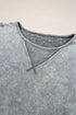 Mineral Wash Exposed Seam Drop Shoulder Oversized Tee