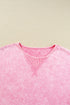 Mineral Wash Exposed Seam Drop Shoulder Oversized Tee