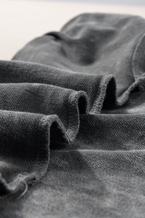 Mineral Wash Exposed Seam Drop Shoulder Oversized Tee