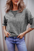 Mineral Wash Exposed Seam Drop Shoulder Oversized Tee