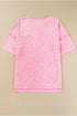 Mineral Wash Exposed Seam Drop Shoulder Oversized Tee