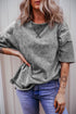 Mineral Wash Exposed Seam Drop Shoulder Oversized Tee