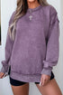 Mineral Wash Exposed Seam Split Hem Sweatshirt