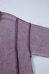 Mineral Wash Exposed Seam Split Hem Sweatshirt