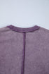 Mineral Wash Exposed Seam Split Hem Sweatshirt