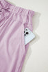 Mineral Wash Exposed Seam Wide Leg Cargo Pants