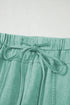 Mineral Wash Exposed Seam Wide Leg Cargo Pants