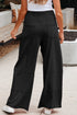 Mineral Wash Exposed Seam Wide Leg Cargo Pants