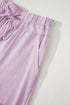 Mineral Wash Exposed Seam Wide Leg Cargo Pants