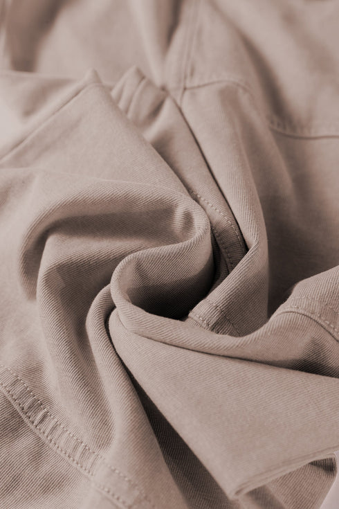 Mineral Wash Exposed Seam Wide Leg Cargo Pants