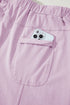 Mineral Wash Exposed Seam Wide Leg Cargo Pants