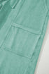 Mineral Wash Exposed Seam Wide Leg Cargo Pants