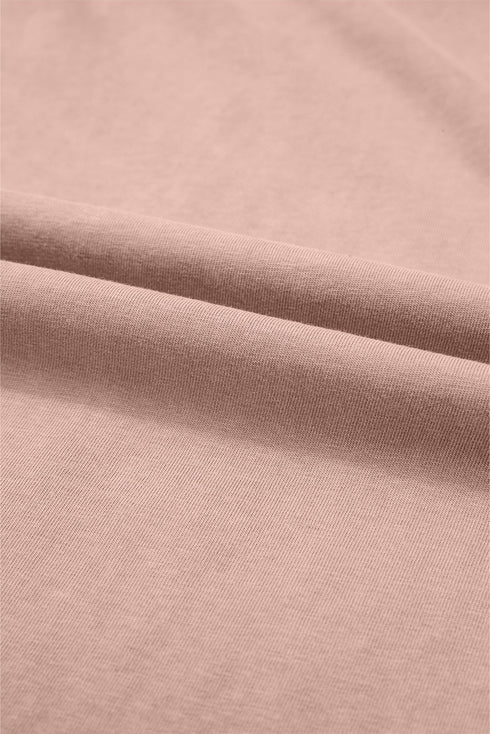 Mineral Wash Flower Applique Drawstring Cropped Wide Leg Pants