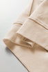 Mineral Wash Flower Patched Round Neck Long Sleeve Top