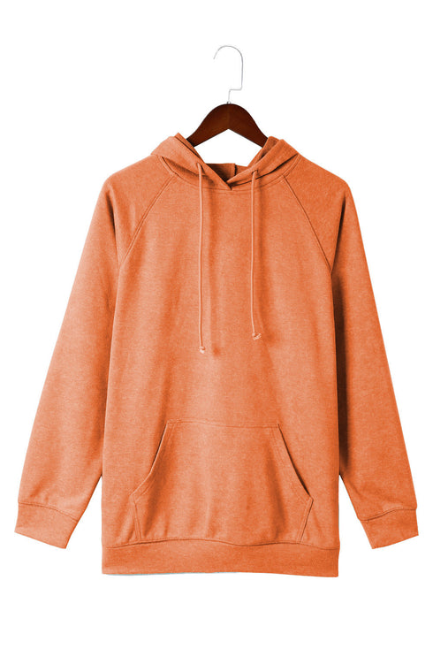 Mineral Wash Kangaroo Pocket Drawstring Pullover Hoodie