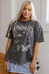 Mineral Wash Kindness Butterfly Graphic Print Loose Cotton Tee