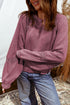 Mineral Wash Lace Patchwork Notched Neck Drop Shoulder Oversize Sweatshirt