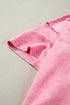 Mineral Wash Patchwork Drop Sleeve Relaxed Tee