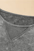 Mineral Wash Patchwork Drop Sleeve Relaxed Tee