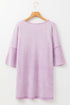 Mineral Wash Patchwork Drop Sleeve Relaxed Tee