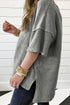 Mineral Wash Patchwork Drop Sleeve Relaxed Tee
