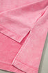 Mineral Wash Patchwork Drop Sleeve Relaxed Tee