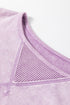 Mineral Wash Patchwork Drop Sleeve Relaxed Tee