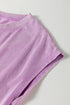 Mineral Wash Pocketed H Line Long T Shirt Dress
