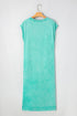 Mineral Wash Pocketed H Line Long T Shirt Dress