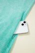 Mineral Wash Pocketed H Line Long T Shirt Dress