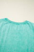 Mineral Wash Pocketed H Line Long T Shirt Dress